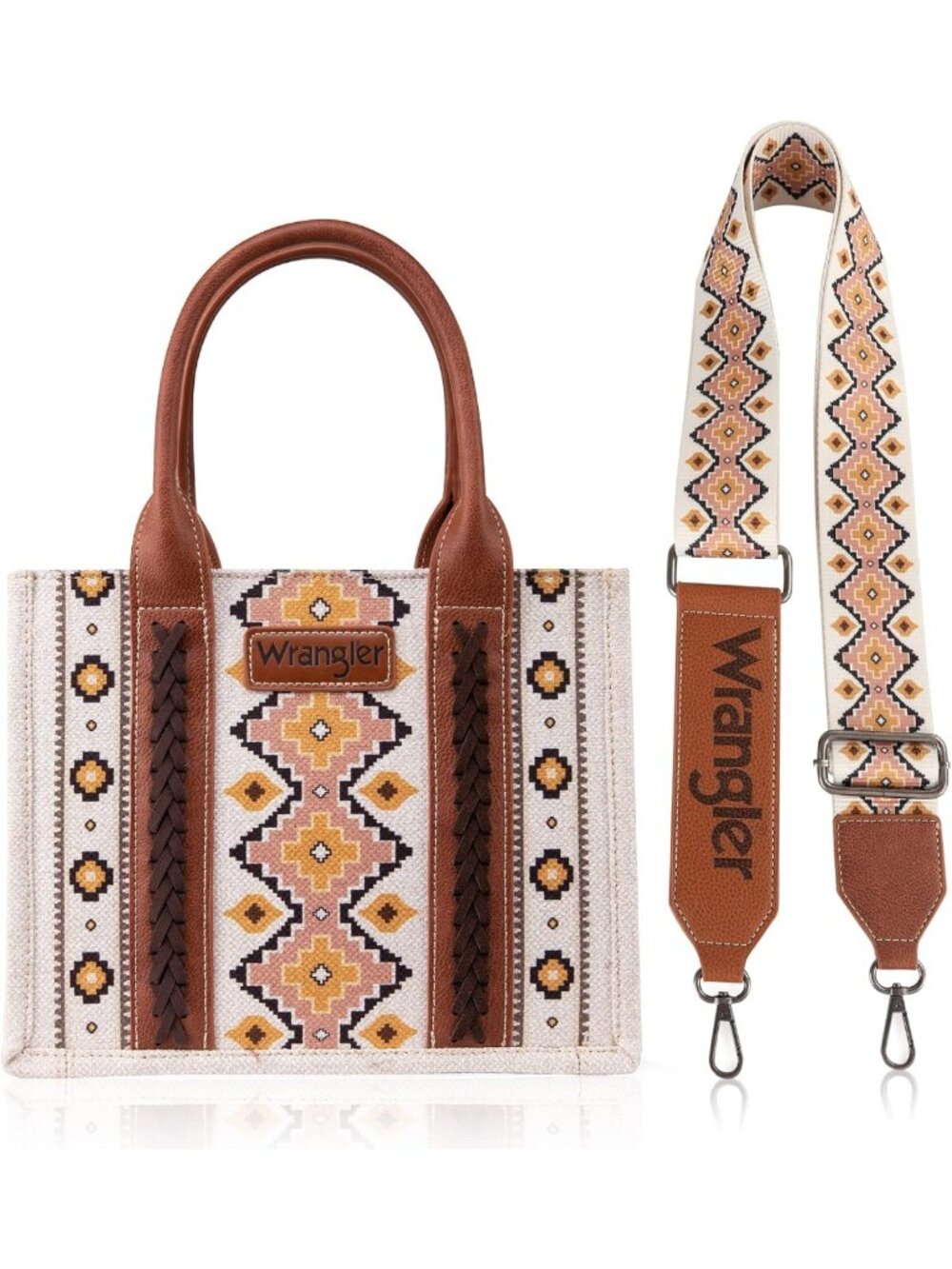 Stylish Western Tote Bag for Women | Aztec Print Top Handle Handbag with